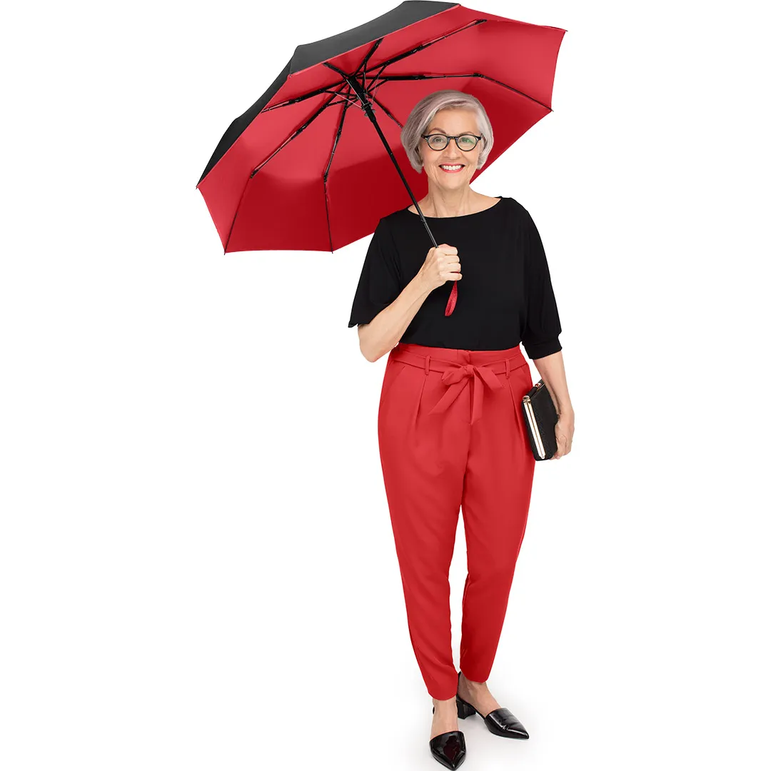 AC-Taschenschirm FARE® Doubleface, schwarz/rot – Bild 2