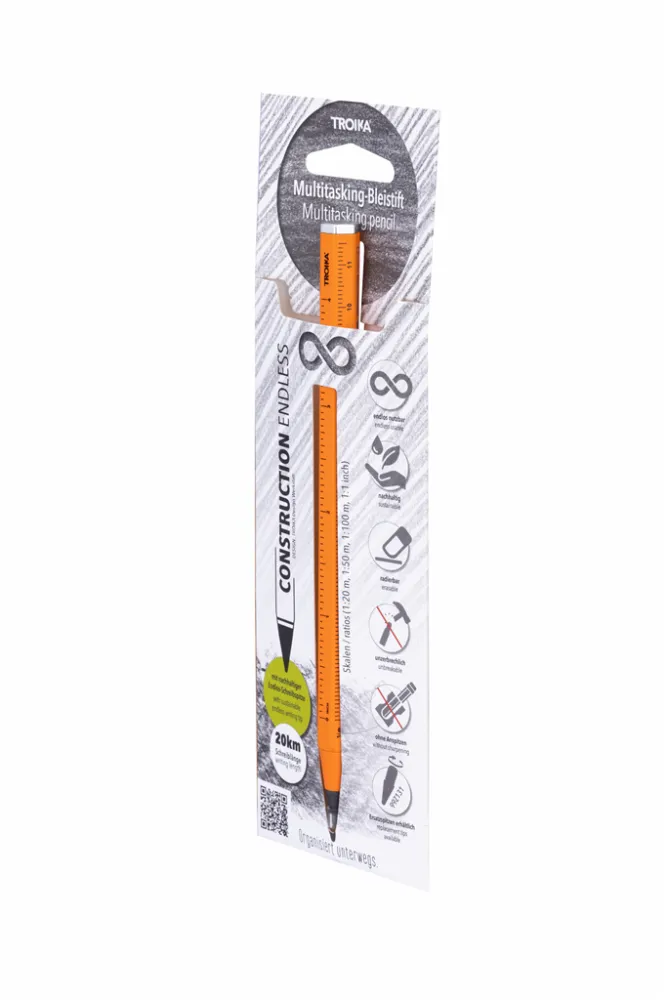 Multitasking-Bleistift CONSTRUCTION ENDLESS neonorange, neonorange – Bild 4