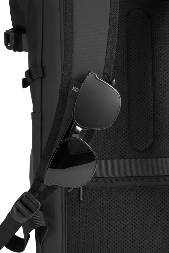 Urban wasserabweisender Anti-Diebstahl Rucksack, schwarz – Bild 21