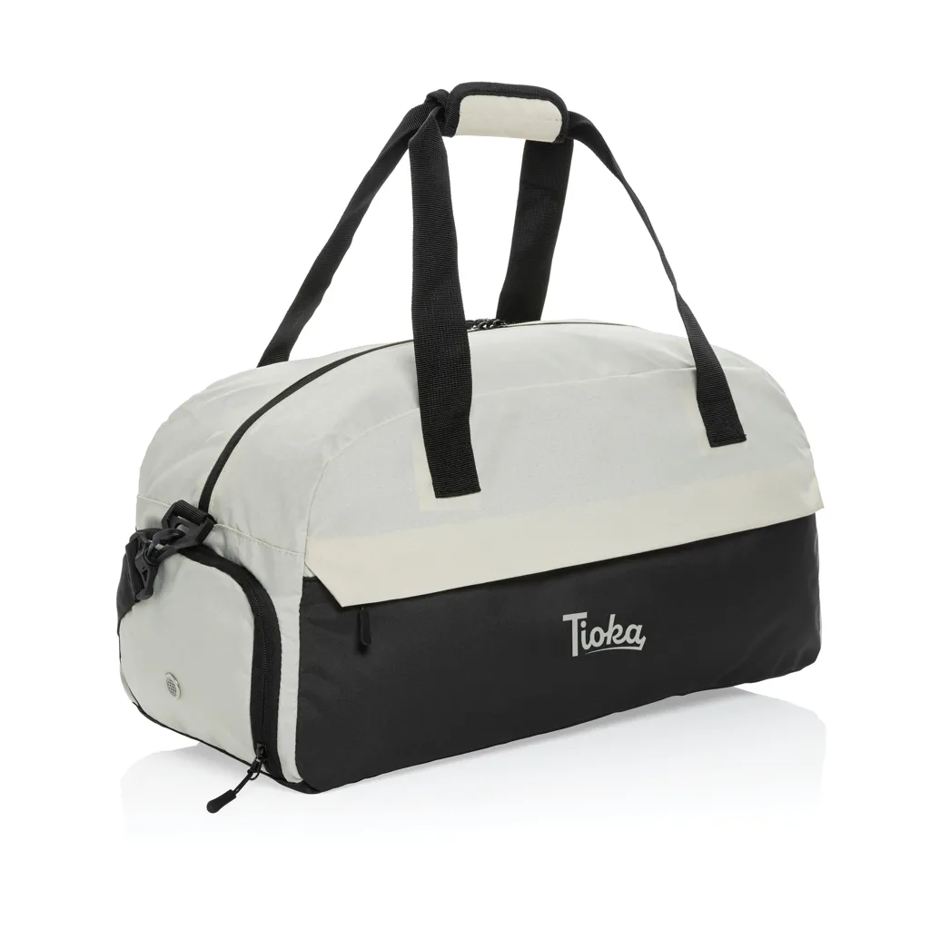 Kazu AWARE™ RPET Weekend-Duffel-Bag, off white – Bild 7