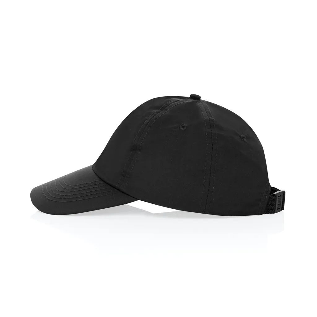 KENTO URBAN RCS 5-Panel-Cap aus RCS recyceltem Nylon, schwarz – Bild 3