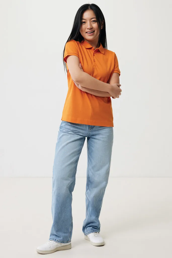 IQONIQ Yosemite Damen Piqué-Poloshirt aus rec. Baumwolle, orange – Bild 4