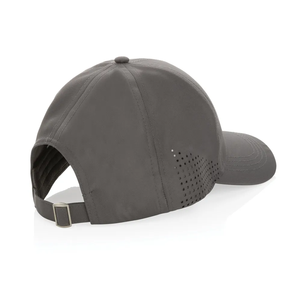 Impact AWARE™ rPET 6-Panel-Sportkappe, grau – Bild 2