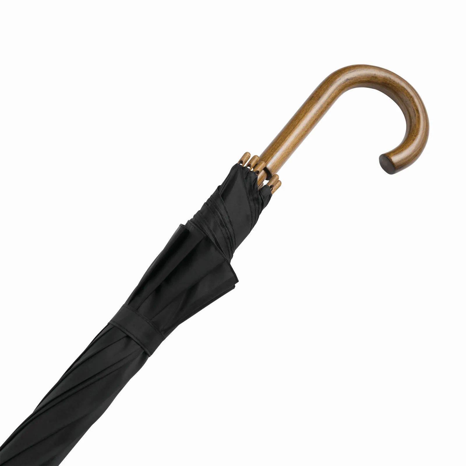 BOOGIE Umbrella, Automatik-Holzstockschirm, schwarz – Bild 6