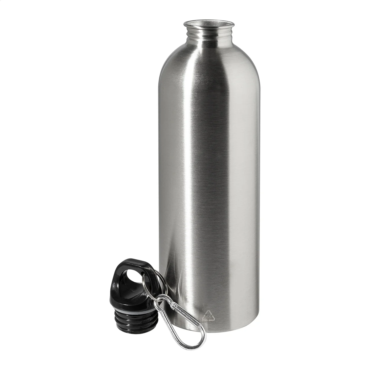 Flasche Ressuto XL aus recyceltem Edelstahl, silber – Bild 2
