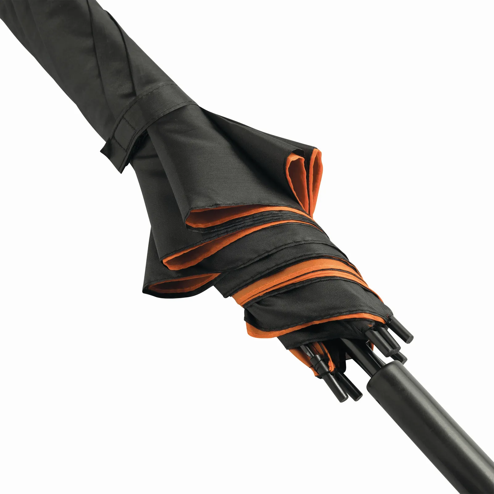 DOUBLY Umbrella, Automatik-Stockschirm, orange, schwarz – Bild 7