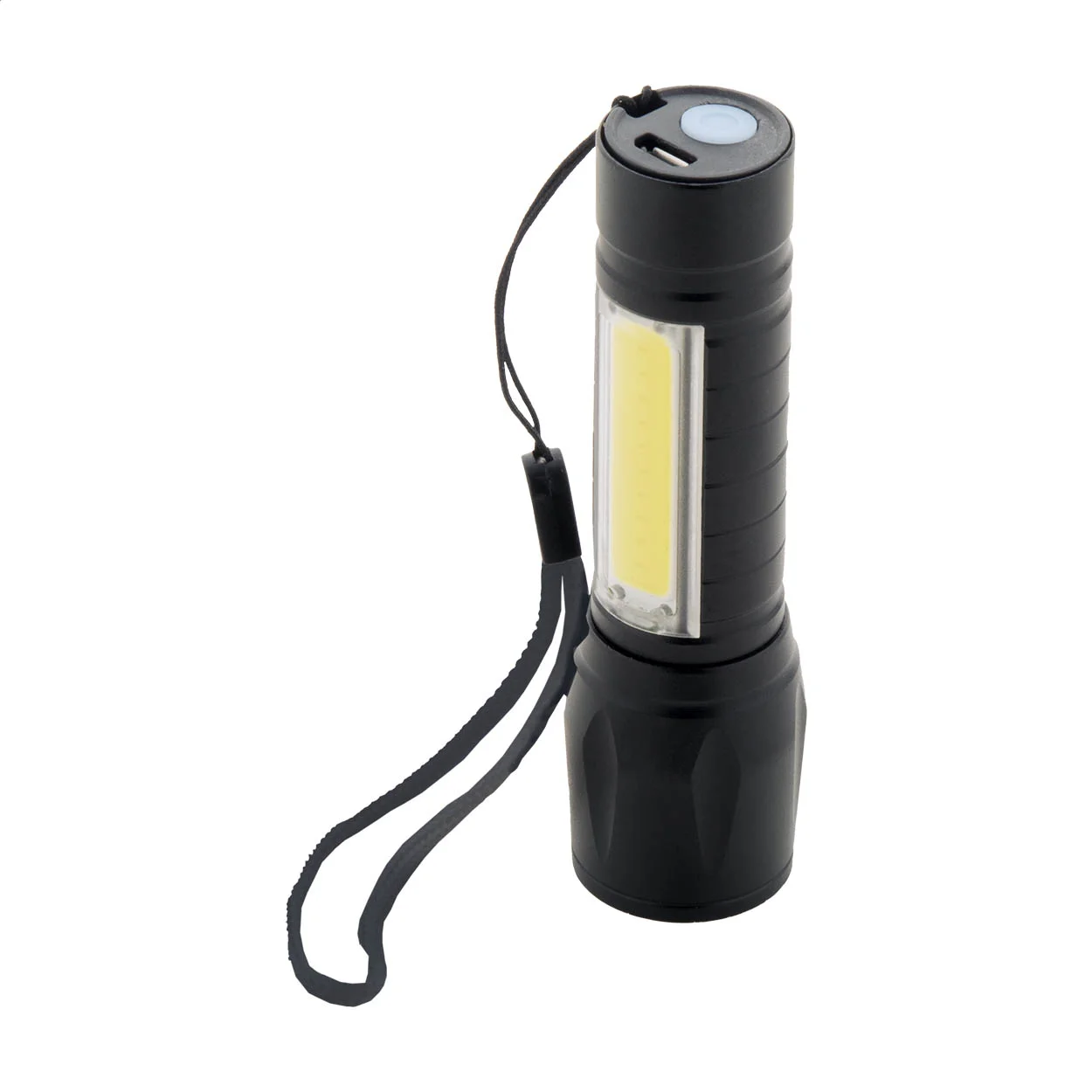 Akku-Taschenlampe Chargelight Zoom, schwarz – Bild 5