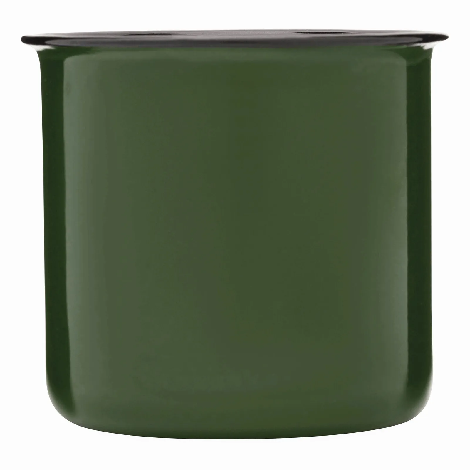 RETRO CUP - Emaille Becher, grün, weiß – Bild 3