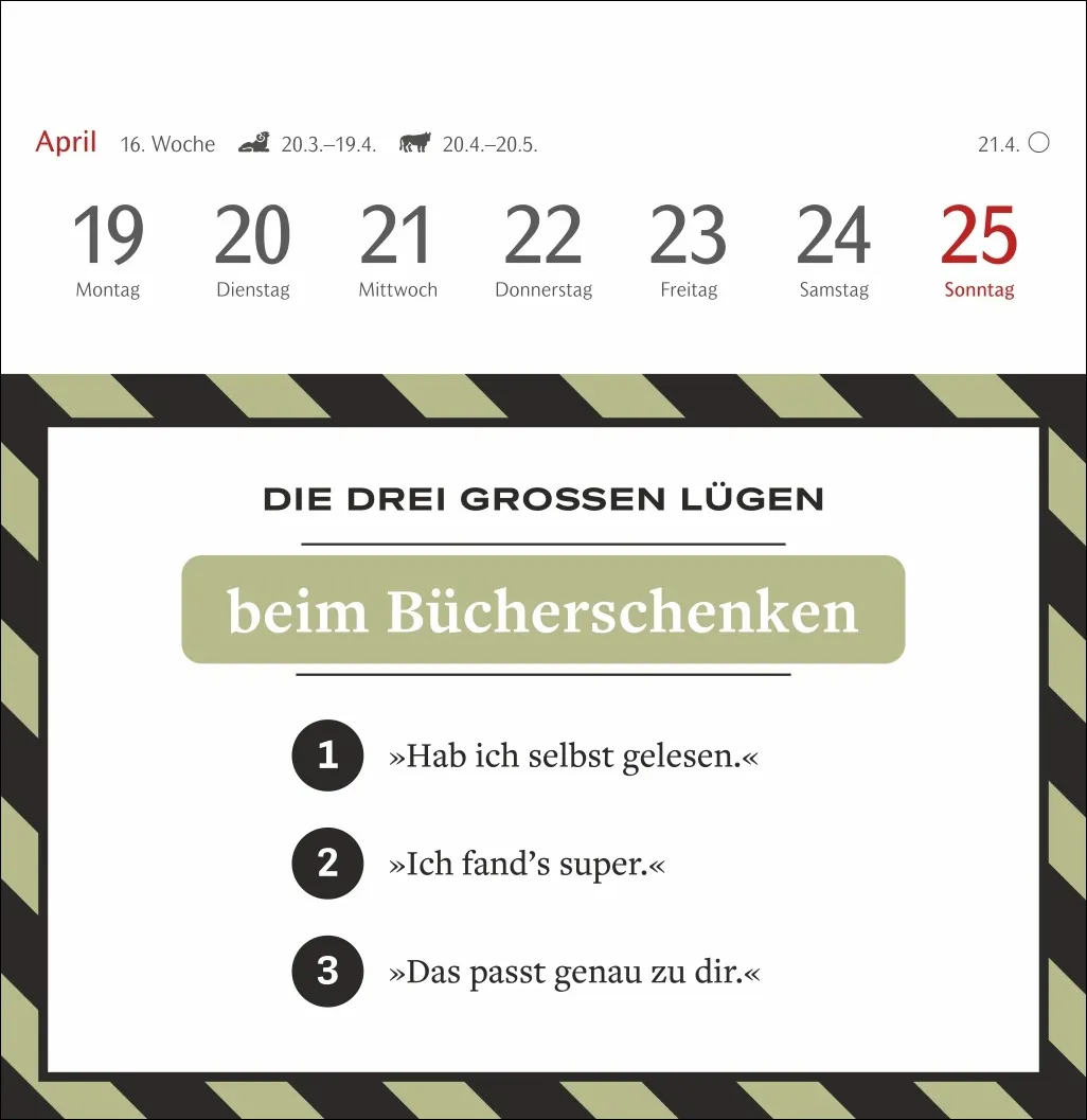 Die drei großen Lügen Premium-Postkartenkalender 2027 – Bild 6