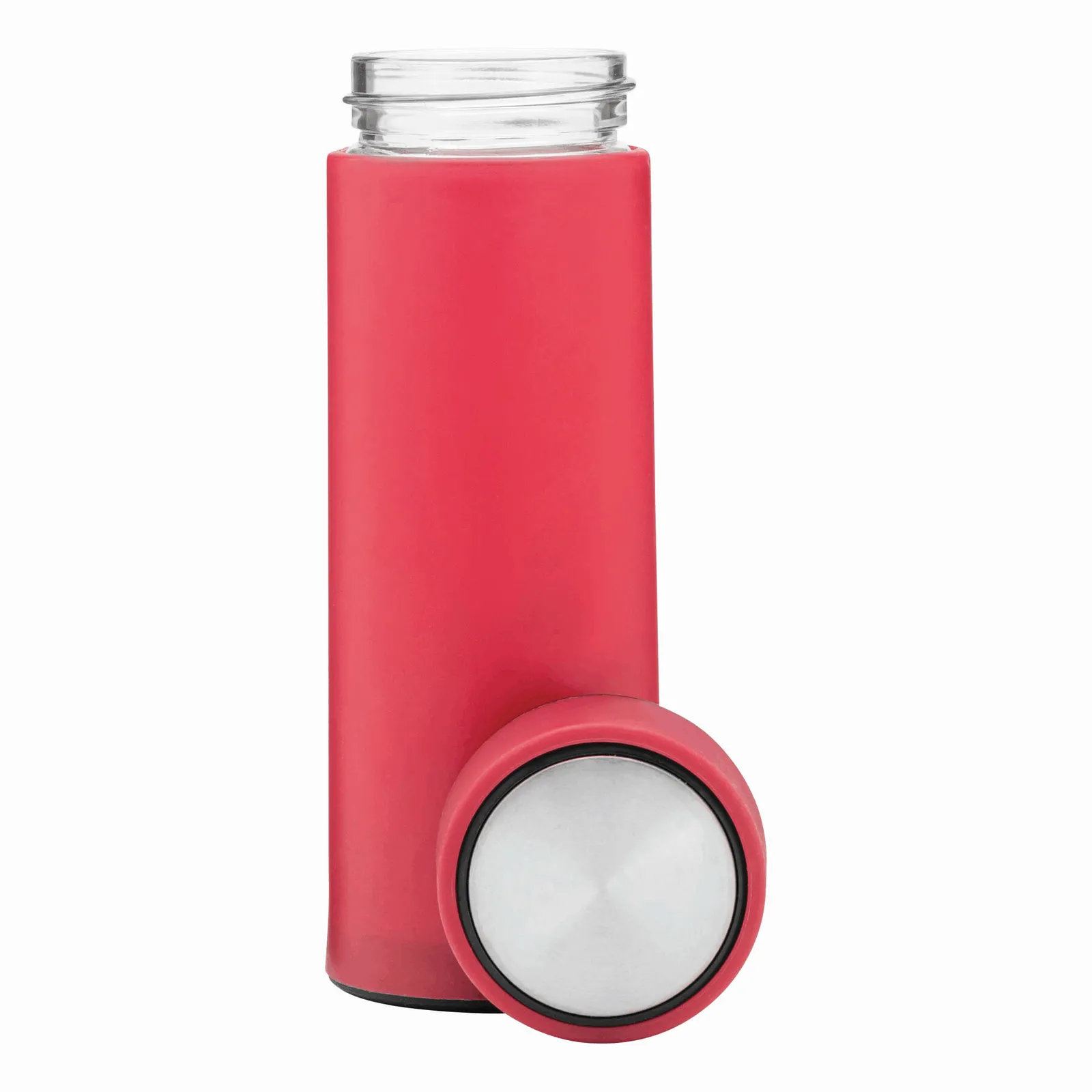ELEGANT DRINK - Glas-Trinkflasche magenta, magenta – Bild 3