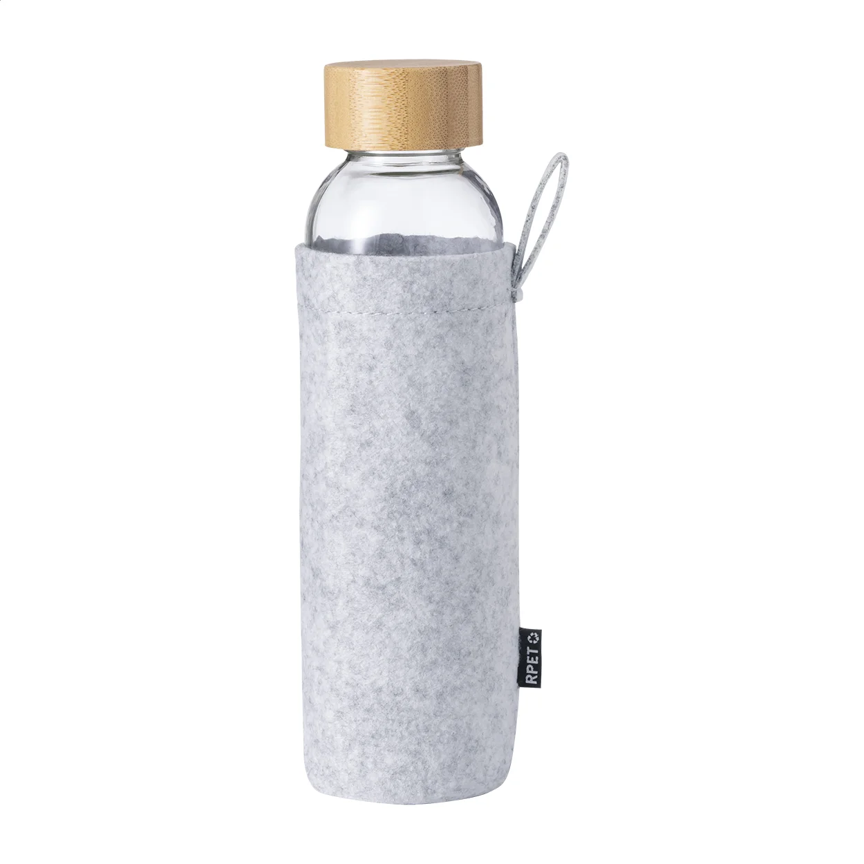 Glas-Trinkflasche Tokol, dunkelgrau – Bild 3