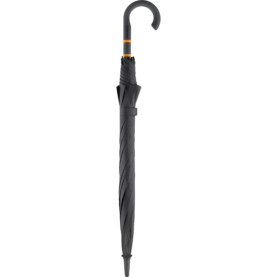 AC-Midsize-Stockschirm FARE® Style, schwarz-orange – Bild 3