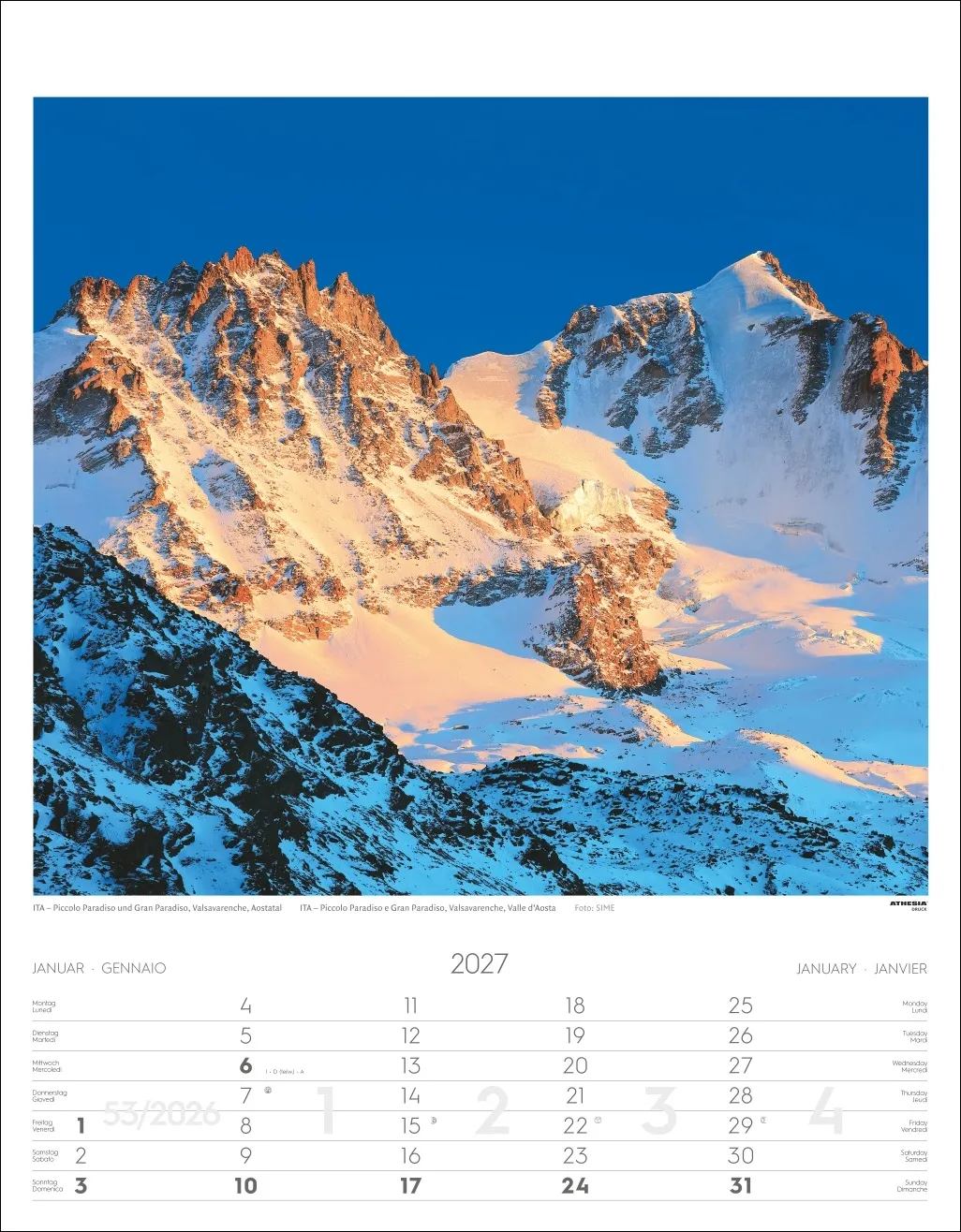 Alpen Wandkalender 2027 – Bild 2