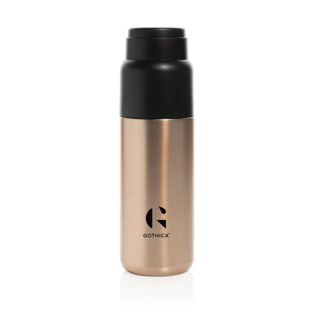 Thermocup RCS – recycelte Thermosflasche mit Becher, 500ml, Bronze – Bild 6