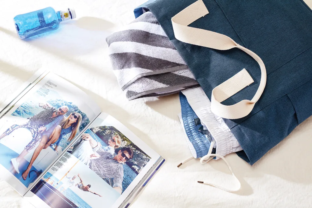 VINGA Sortino Strandtasche, blau – Bild 6