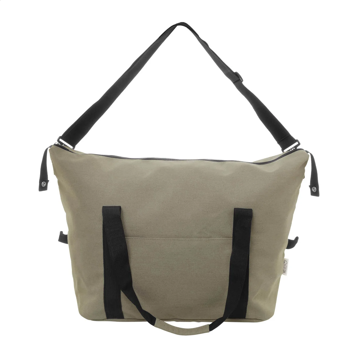 Recycelten Canvas Reisetasche Rebyss Travel, beige – Bild 2