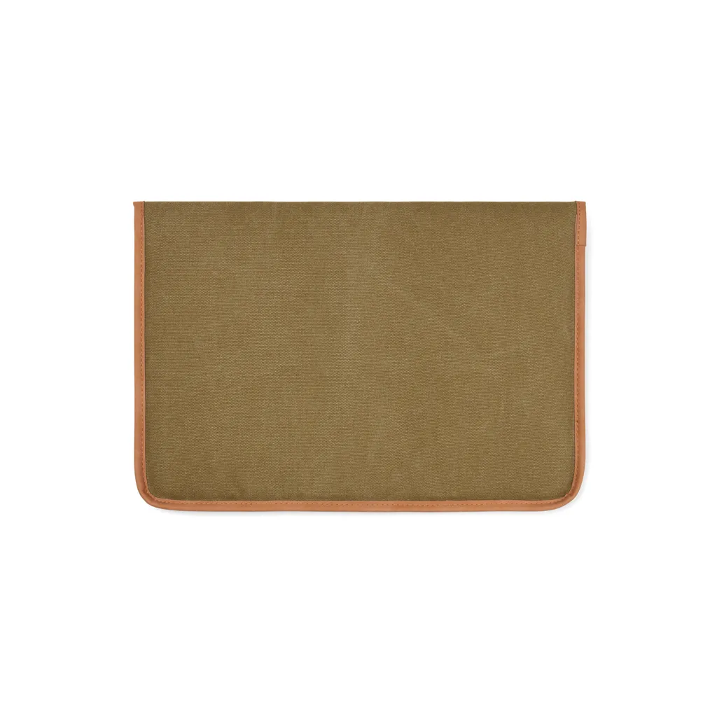 VINGA Bosler 14" Laptop-Tasche aus GRS recyceltem Canvas, grün – Bild 3