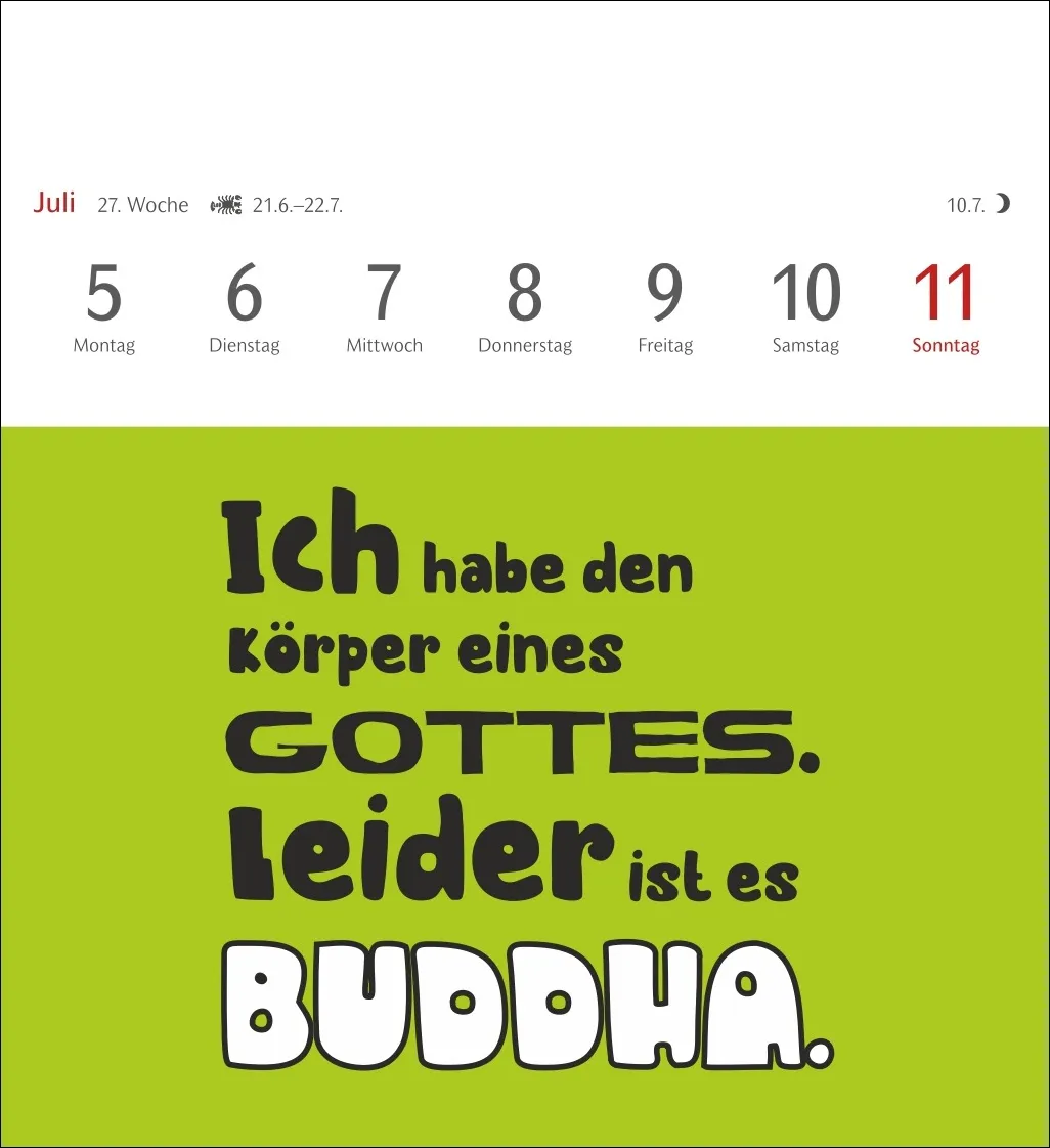 Typo-Sprüche-Kalender Postkartenkalender 2027 – Bild 9