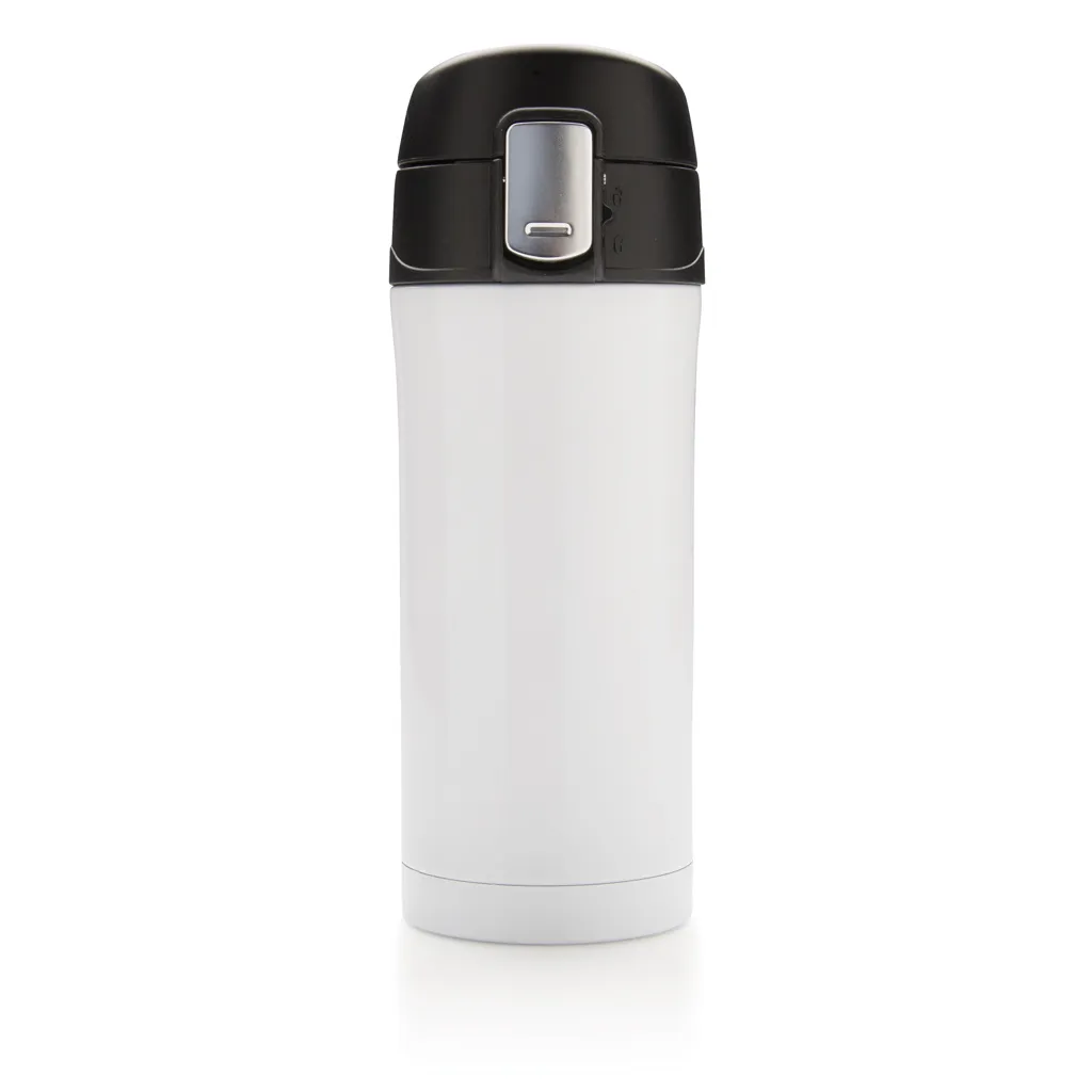 Easy-Lock Vakuum-Becher aus RCS recyceltem Stainless-Steel, weiß – Bild 2