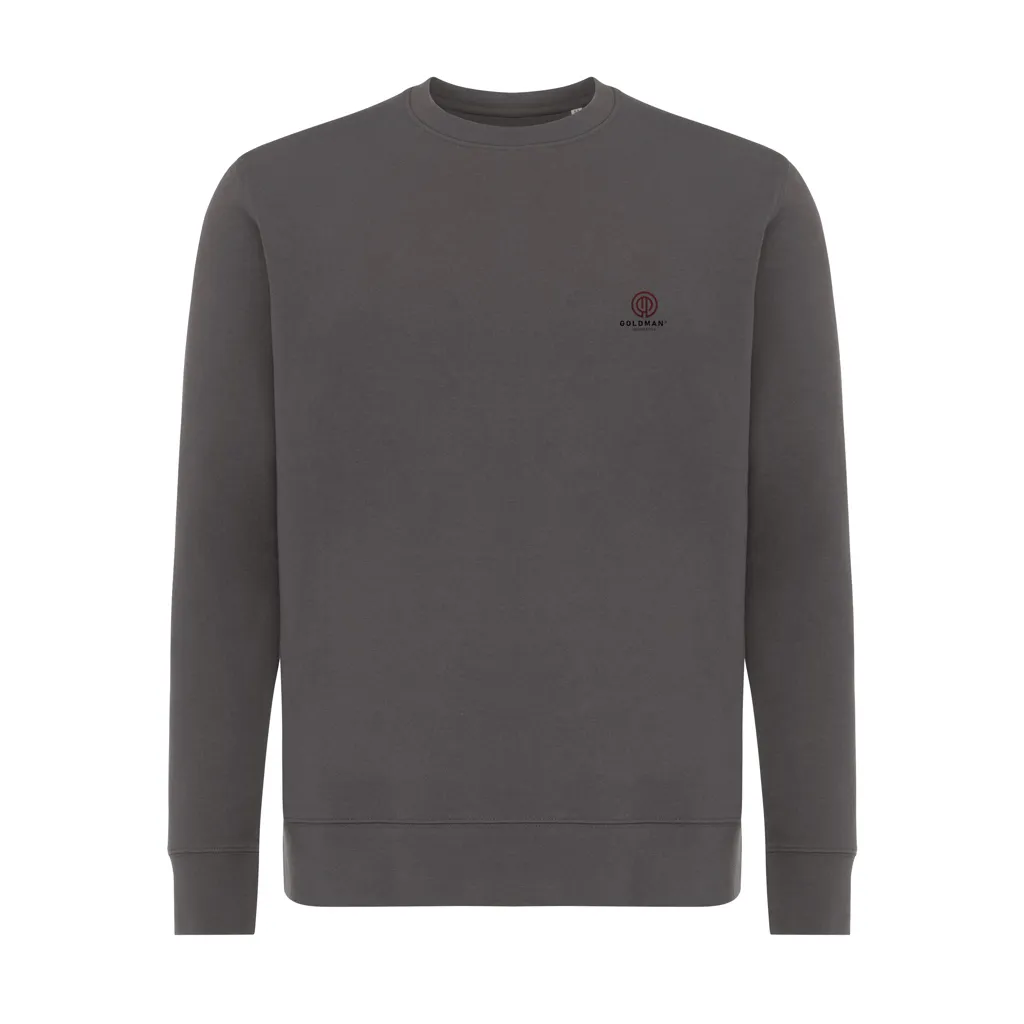 IQONIQ Etosha Lightweight Sweater aus recycelter Baumwolle, anthrazit – Bild 3