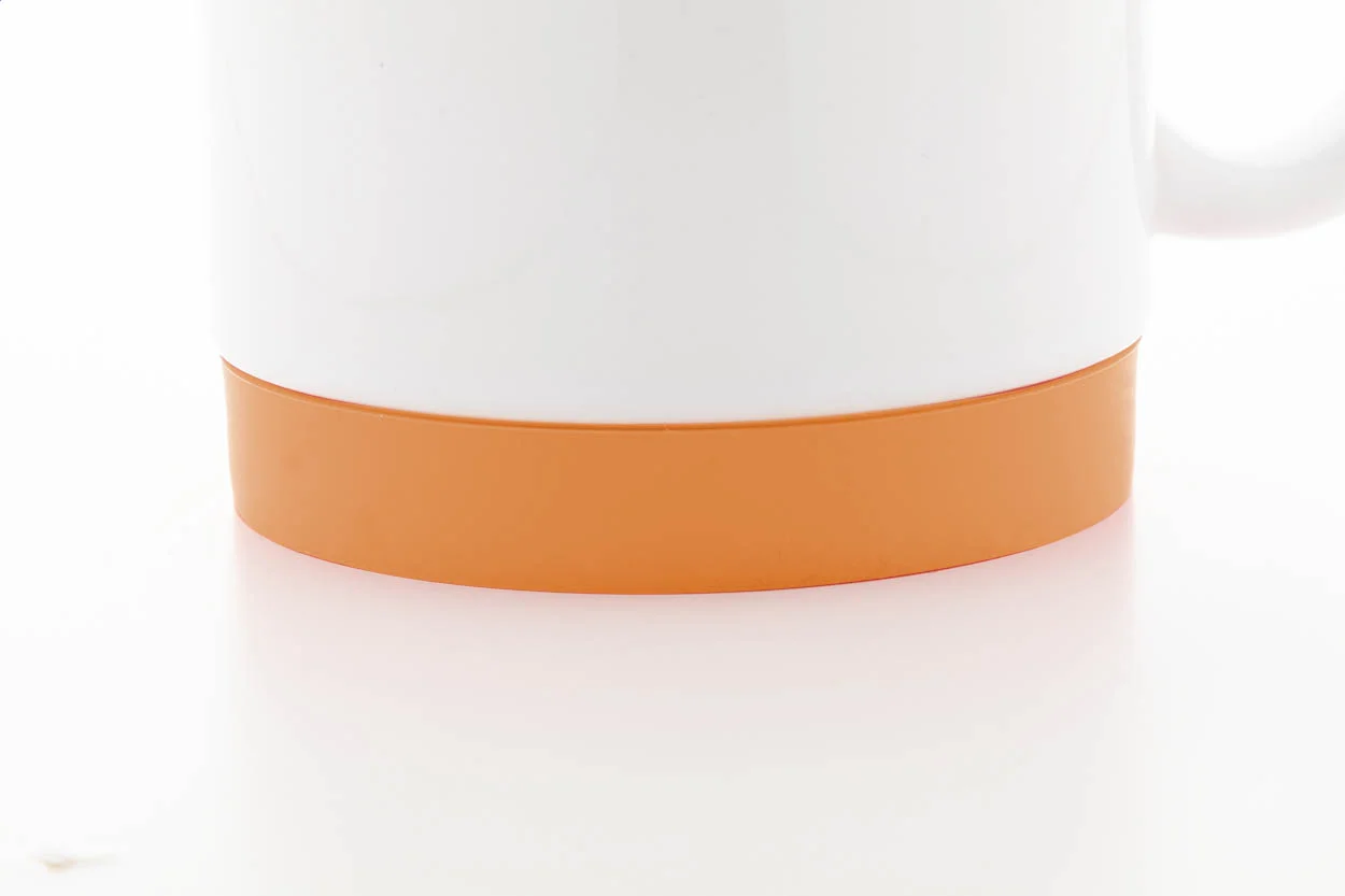 Sublimationstasse MultiColour Plus, orange, weiß – Bild 4