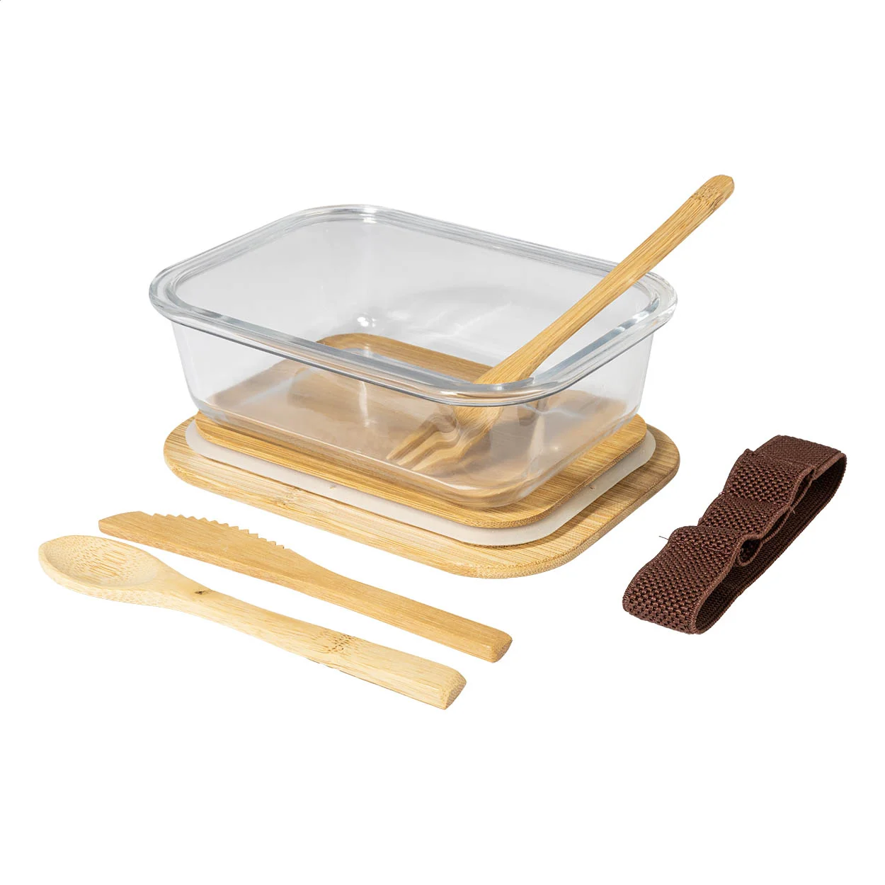 Glas-Lunchbox Cuttata, transparent, natur – Bild 6