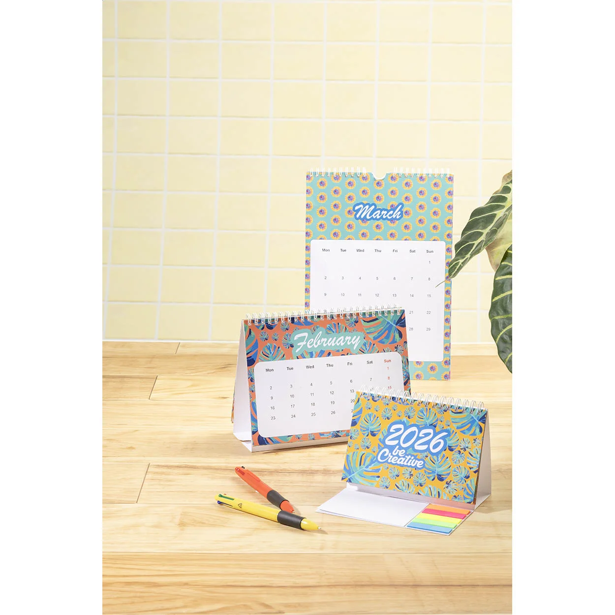 Individueller Tischkalender CreaDate Combo, weiß – Bild 3