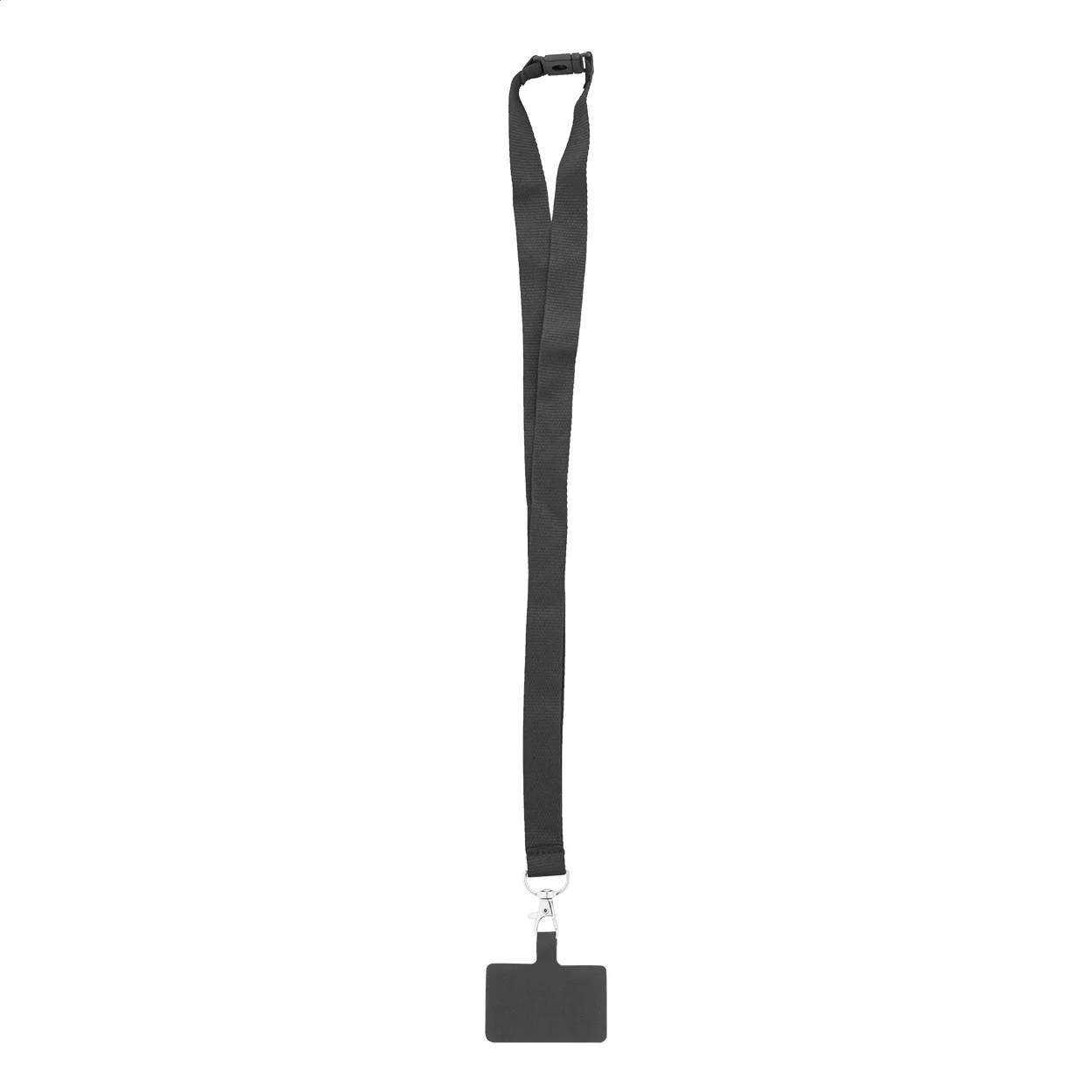 RPET-Handyhalter-Lanyard Revent Call, schwarz – Bild 2
