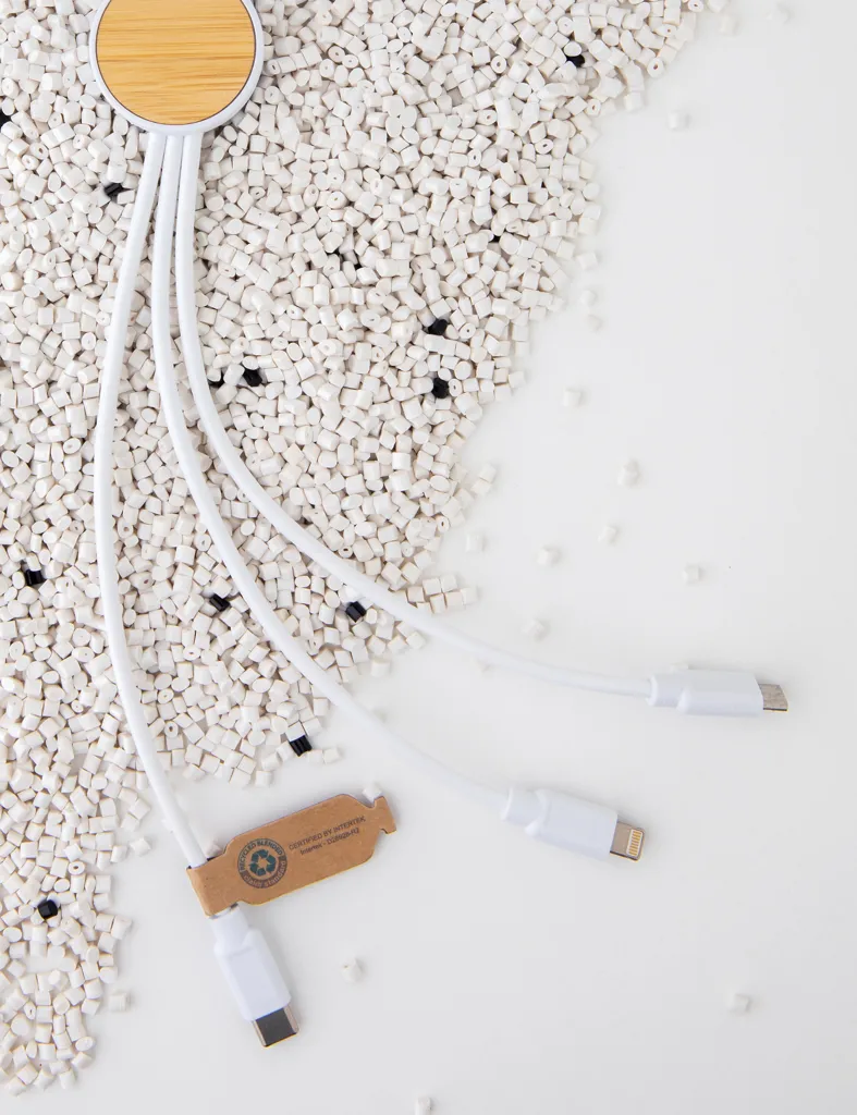 Ontario 6-in-1 Kabel aus RCS recyceltem Kunststoff, weiß – Bild 8