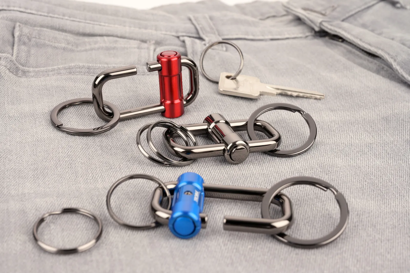 Schlüsselanhänger 2-WAY KEY gunmetal, gunmetal – Bild 6