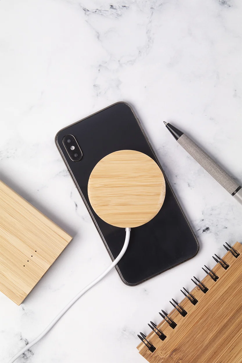 Magnetischer Wireless-Charger SeeMag, natur – Bild 5