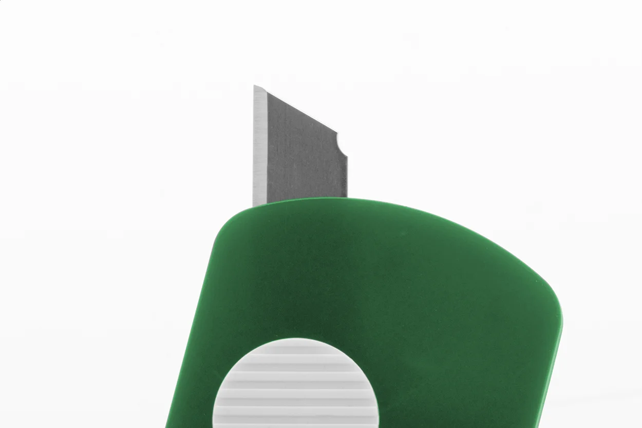 Schlüsselanhänger Parcelo mit Papiermesser, grün – Bild 2