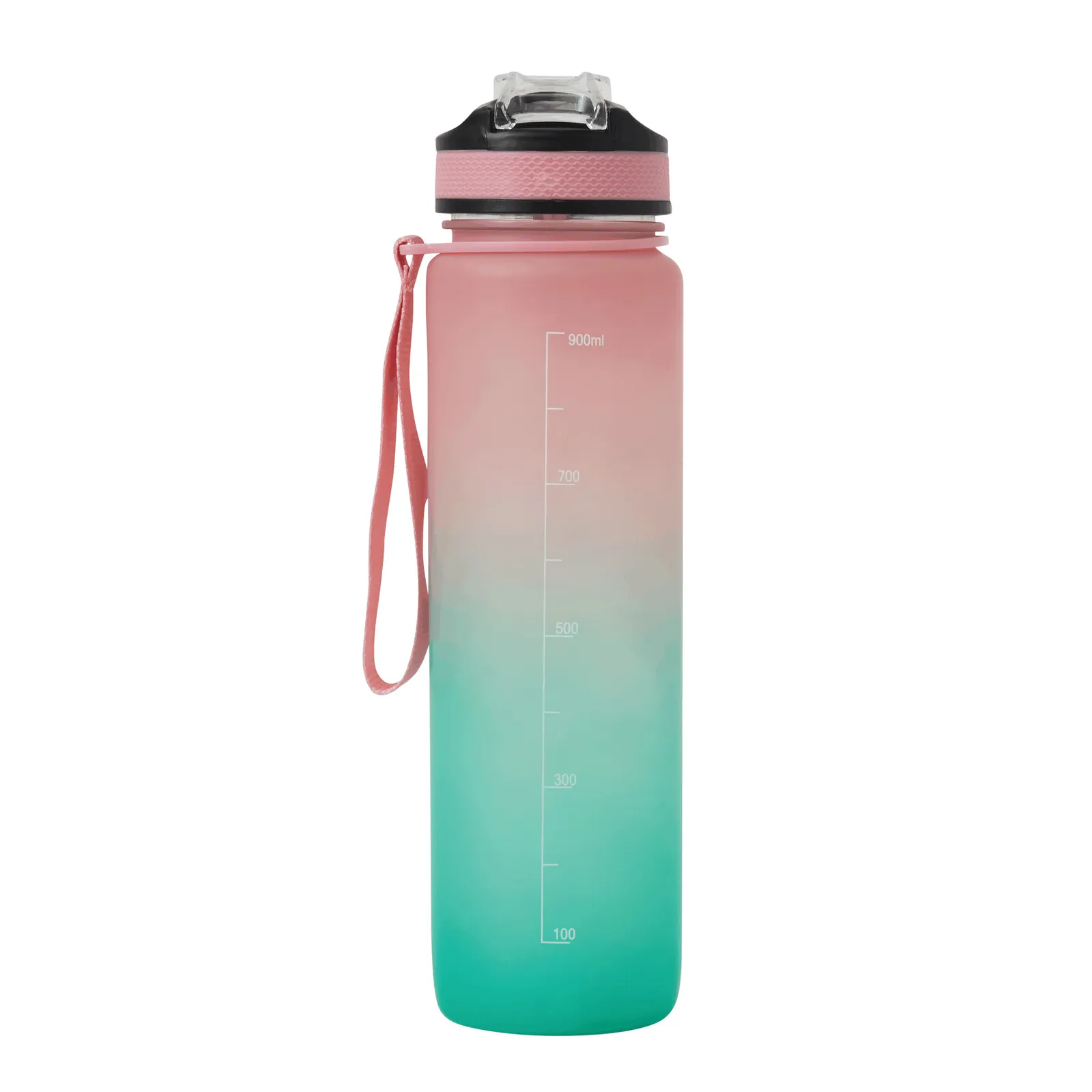 HYDRO LEVEL - Sport-Trinkflasche, pink, türkis – Bild 3
