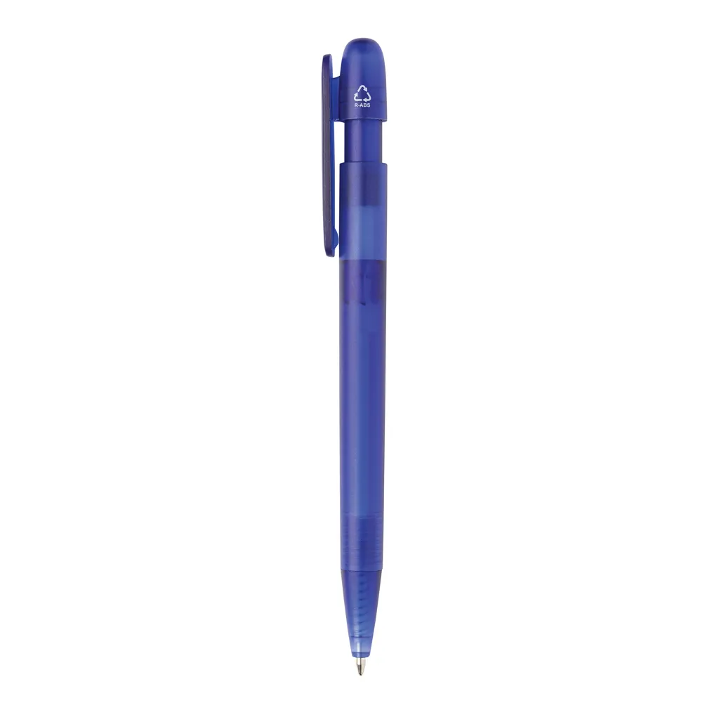 Devin transparenter Stift aus GRS zertifiziertem rABS, blau – Bild 3