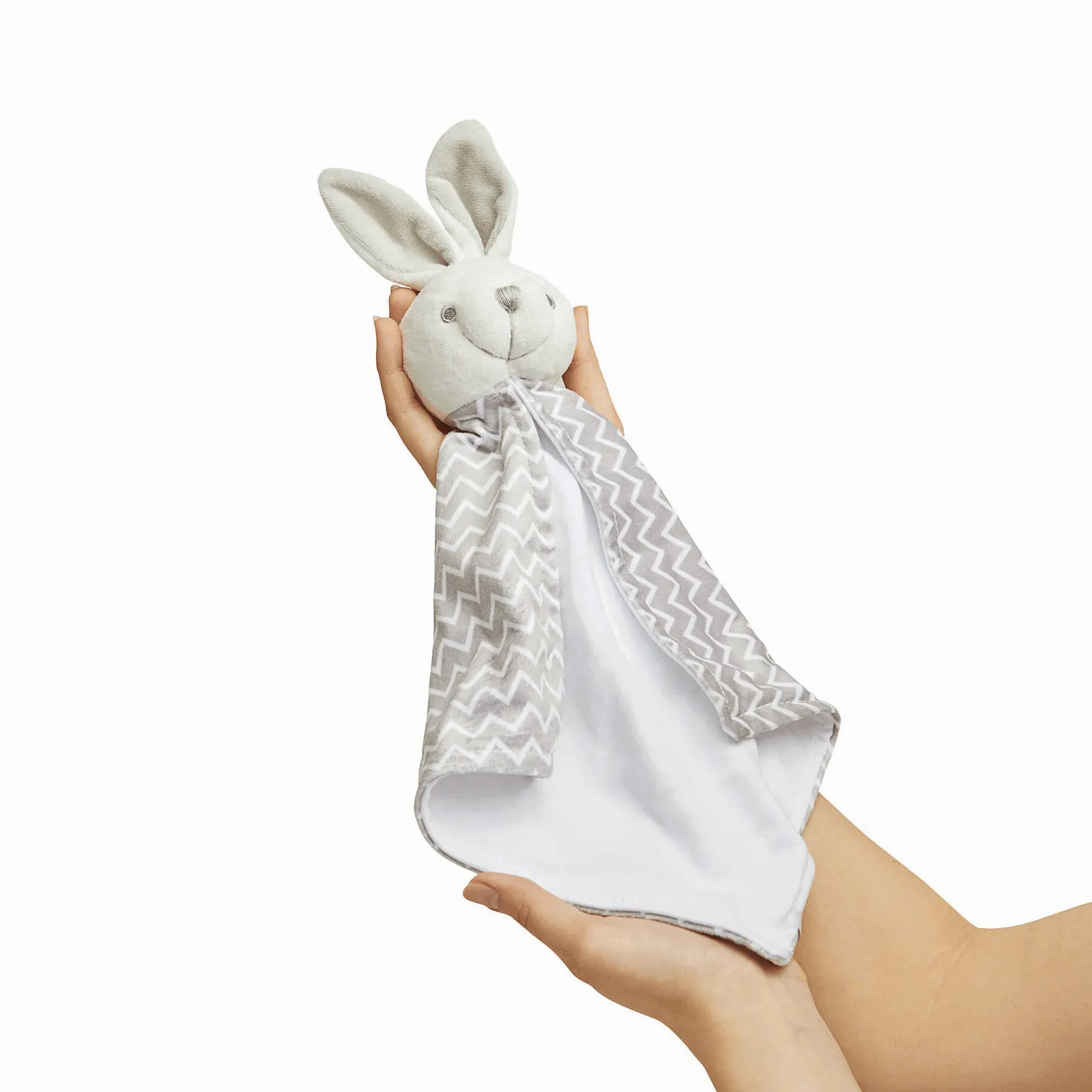 MADITA - Schnuffel-Hase grau, weiß, grau, weiß – Bild 4