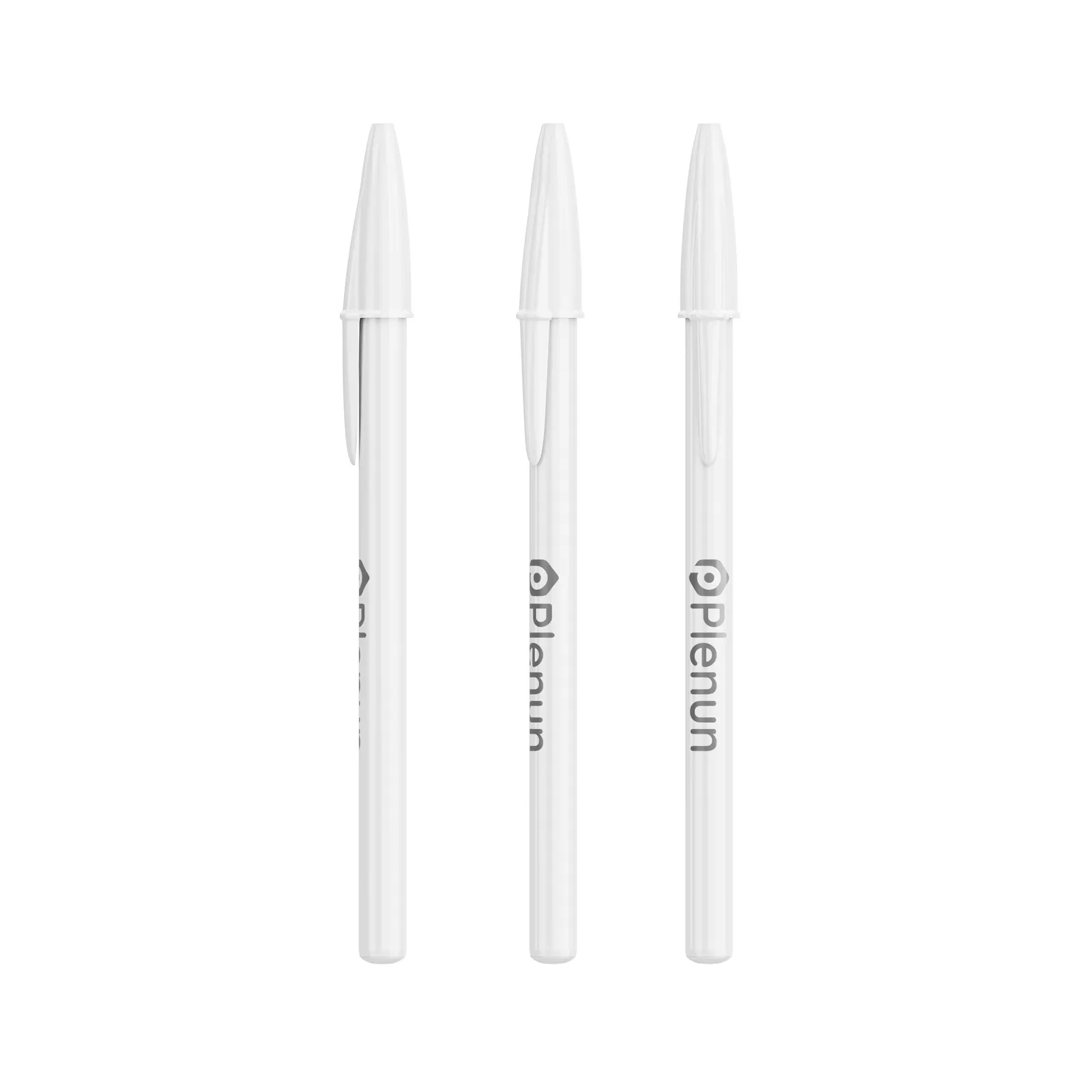 BIC® Style Ballpen, Weiß / Weiß/ Schwarze Tinte – Bild 2