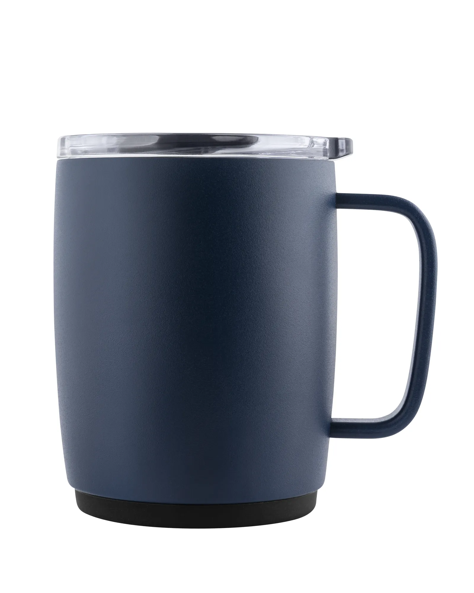 Thermobecher "Crema OfficeVibeThermo" schwarz mit Deckel, blau – Bild 2