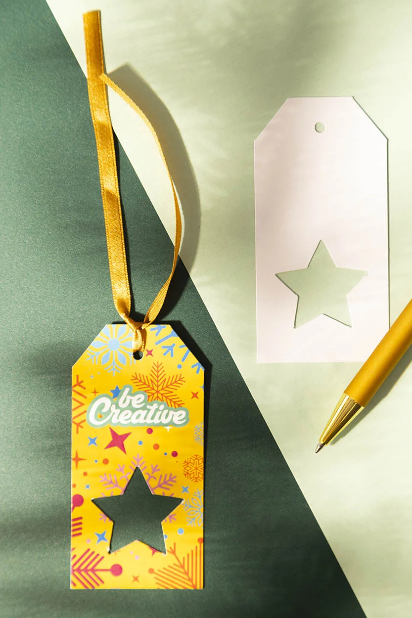Geschenkanhänger PrinTag Plus, Stern, weiß – Bild 5