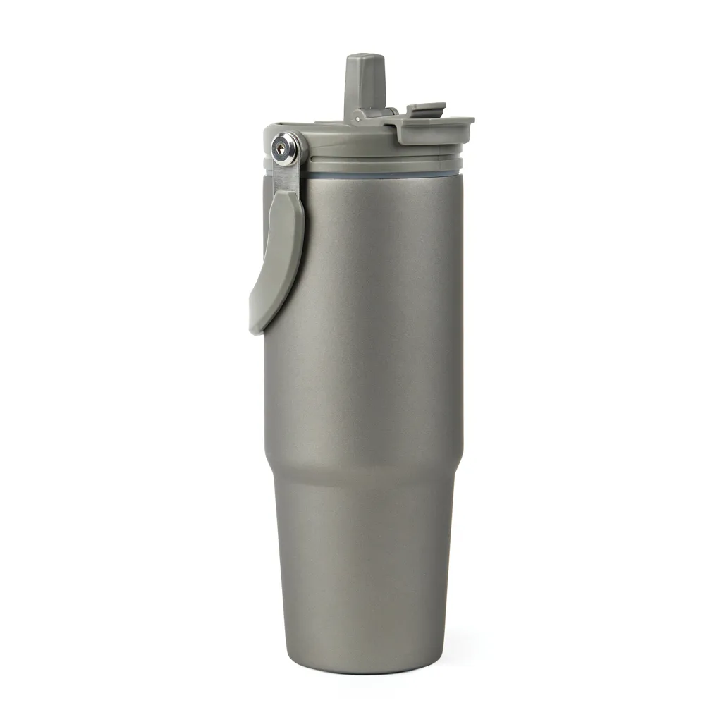 VINGA Eos Trek 880ml Flasche aus RCS rec. Stainless-Steel, grau – Bild 6
