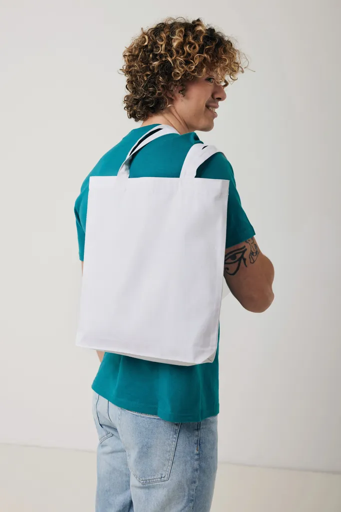 Impact Aware™ recycelte Baumwolltasche, weiß – Bild 5