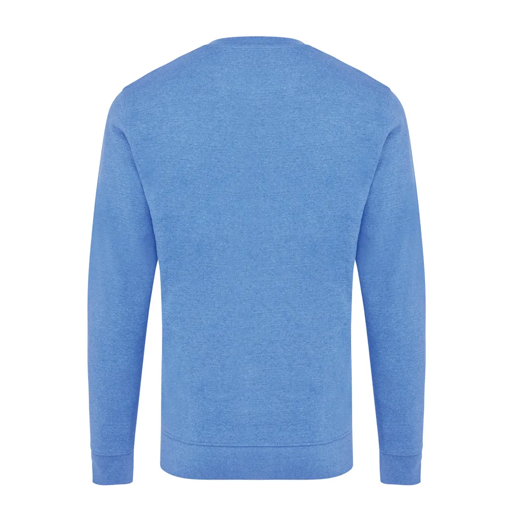 IQONIQ Denali ungefärbt. Rundhals-Sweater aus recycelter BW, heather blue – Bild 2