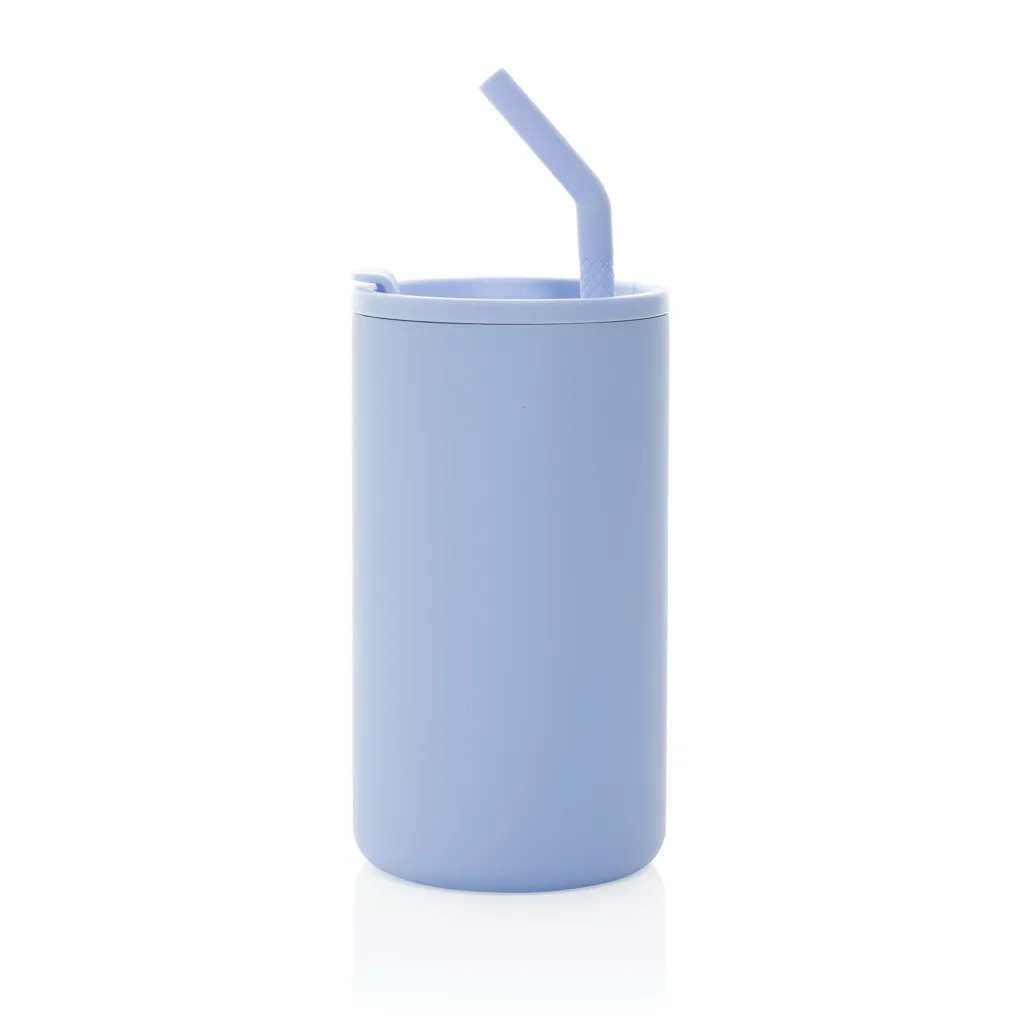 Cube Becher aus RCS recyceltem Stahl 800ml, hellblau – Bild 3
