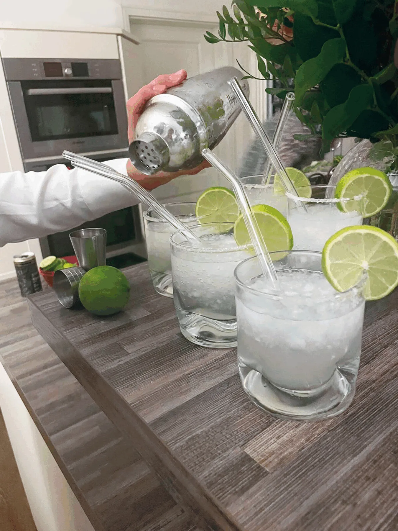 DRINK TOGETHER - Glas-Strohhalm Set transparent, transparent – Bild 6