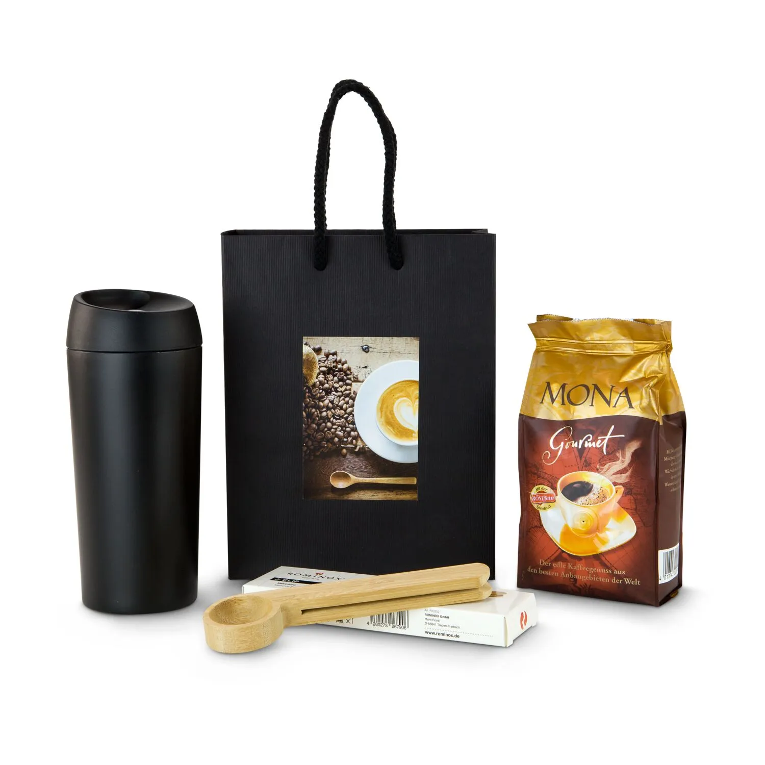 Geschenkset / Präsenteset: Kaffee Deluxe, schwarz – Bild 3