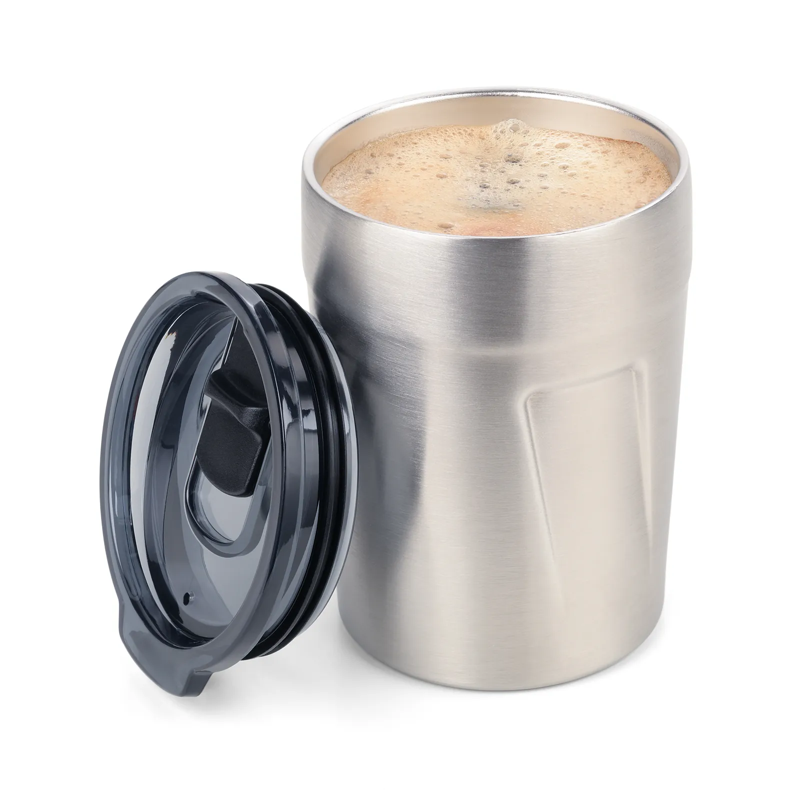 Thermobecher ESPRESSO DOPPIO, silberfarben – Bild 2