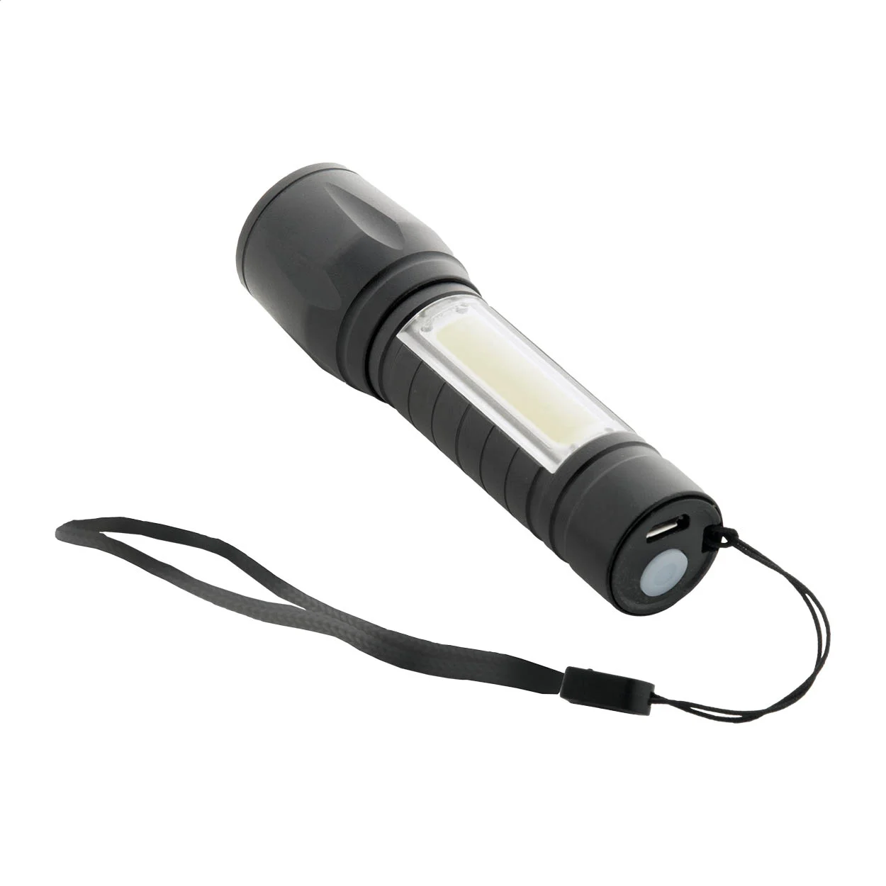 Akku-Taschenlampe Chargelight Zoom, schwarz – Bild 7