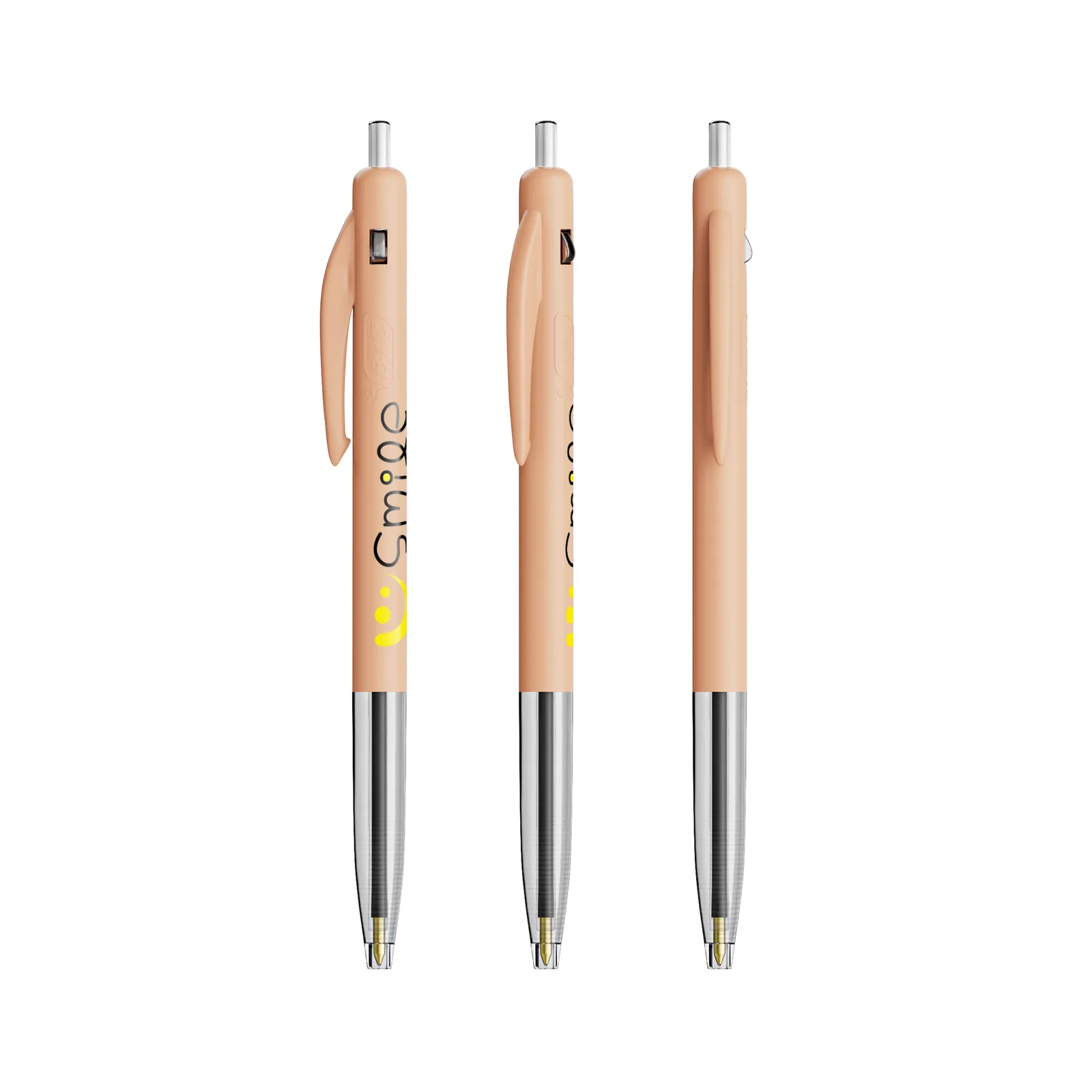 BIC® M10® Clic Kugelschreiber, Pastellorange – Bild 2