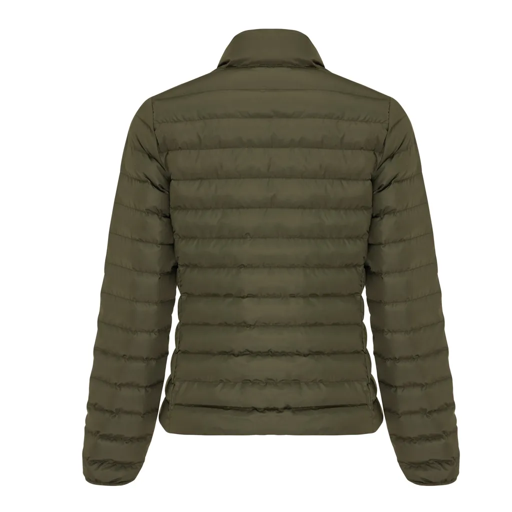 IQONIQ Maiko Damen Steppjacke aus recyceltem Polyester, khaki – Bild 2