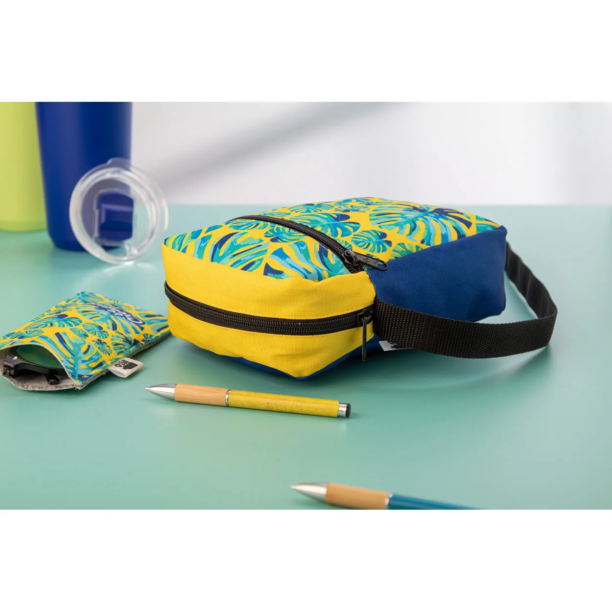 Individuelle Umhängertasche SuboBag Cross, schwarz, weiß – Bild 7