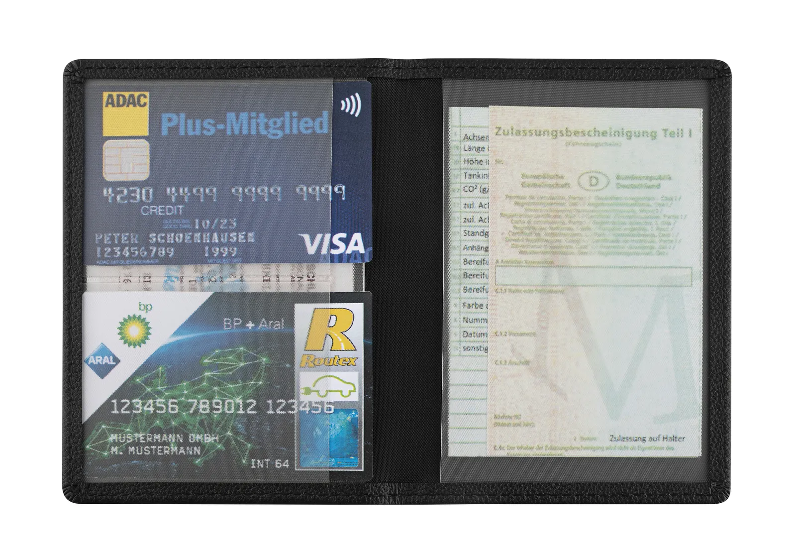 CreativDesign® "GoMobilty" Ausweistasche, schwarz – Bild 2